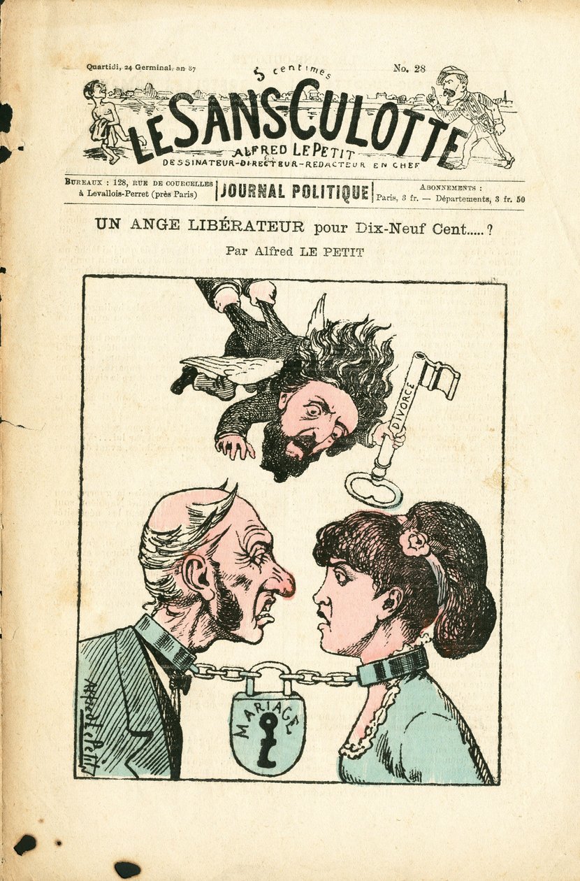 Obálka časopisu "Le Sans-Panlotte", číslo 28, Satirique en Couleurs od Alfred Le Petit