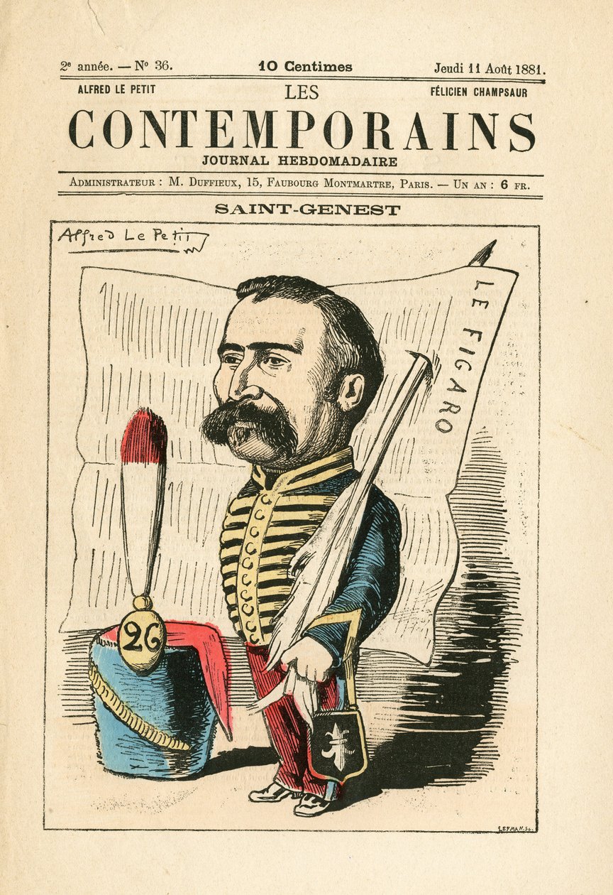 Obálka "" Les Contemporains "", číslo 36 od Alfred Le Petit