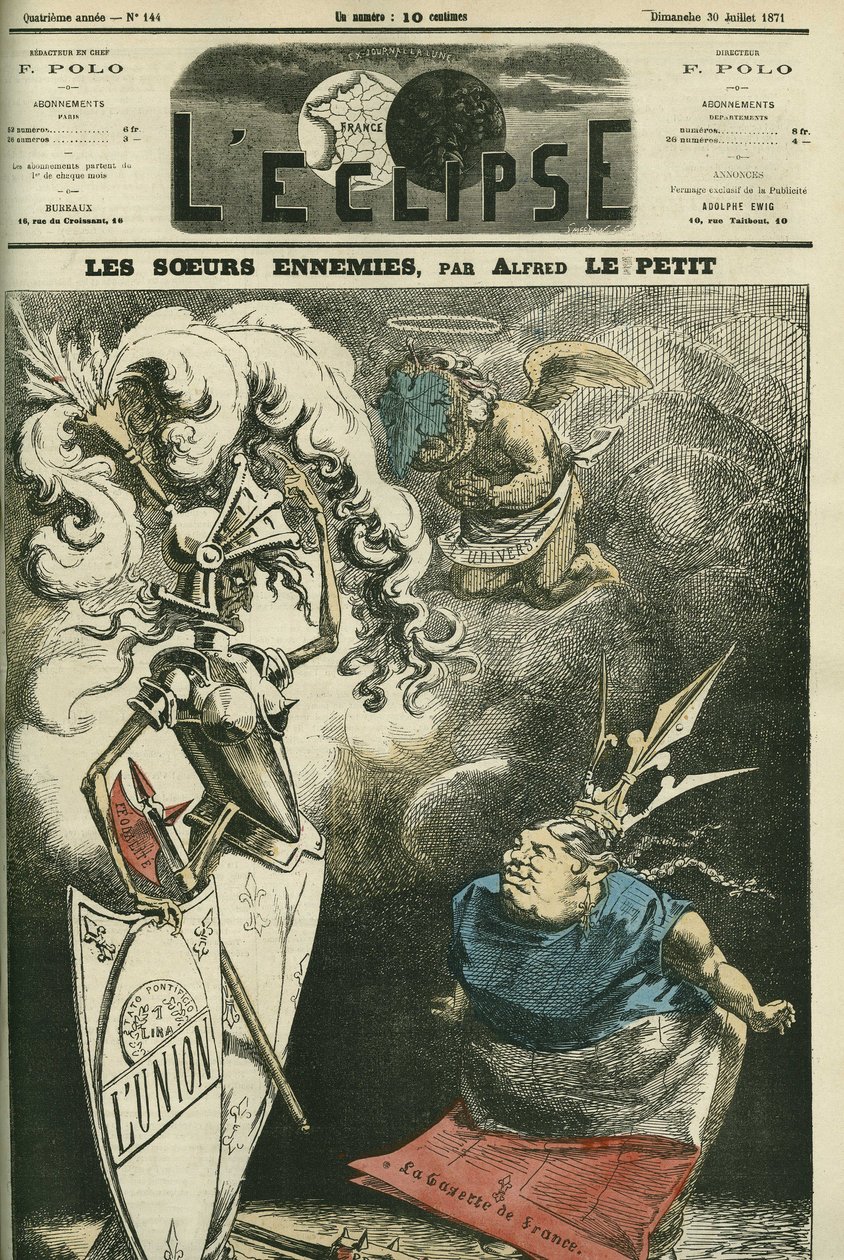 Nepřátelské sestry, mezi La Gazette de France a L