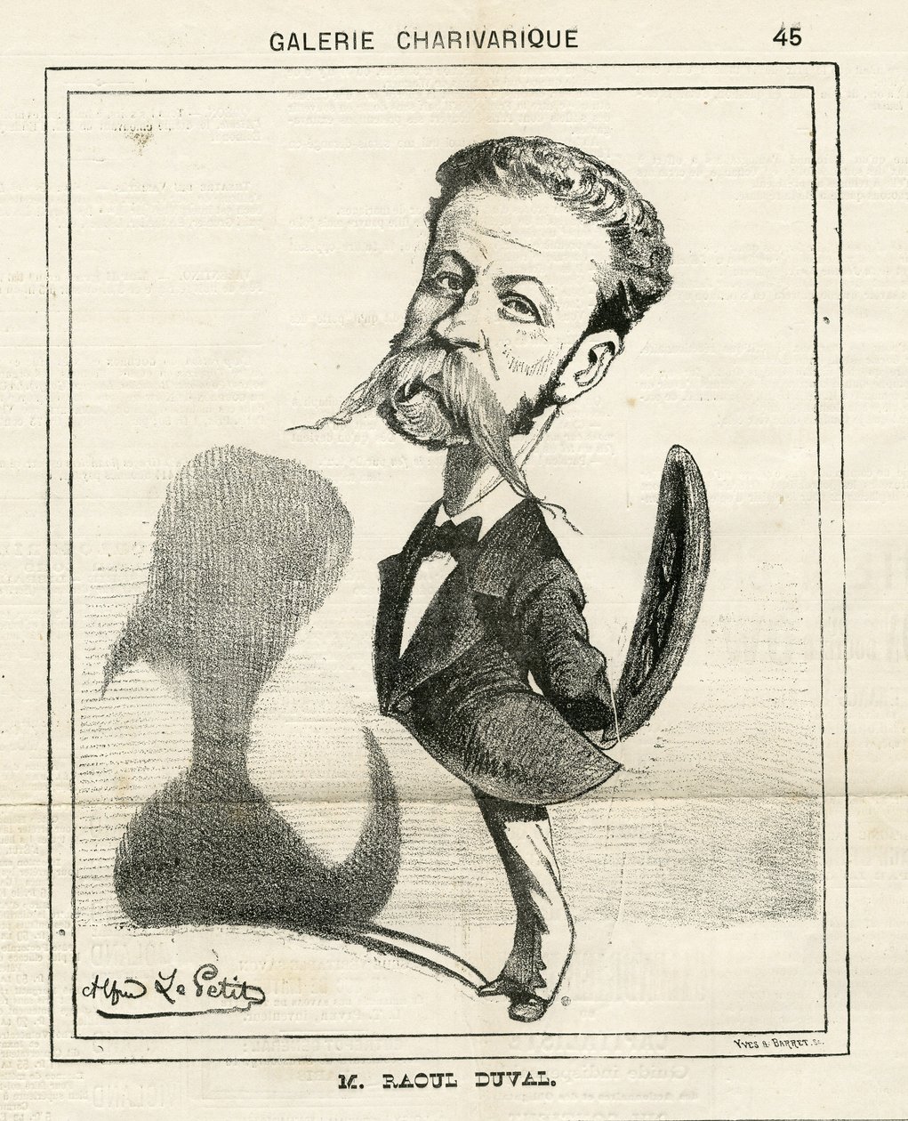 Ilustrace v Le Charivari od Alfred Le Petit