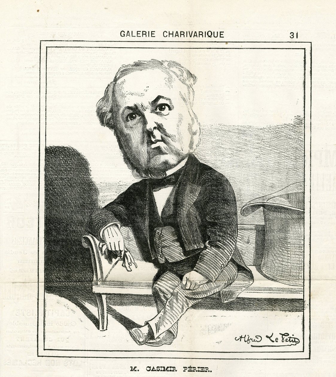 Ilustrace v Le Charivari od Alfred Le Petit