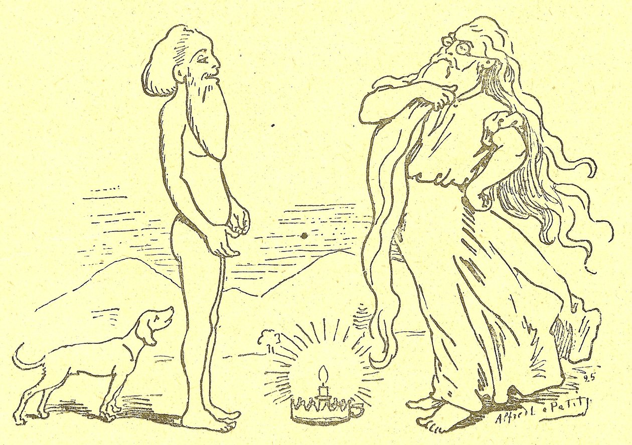 Ilustrace Alfreda Le Peta (1841-1909) v Gros-Jean a jeho léku od Alfred Le Petit