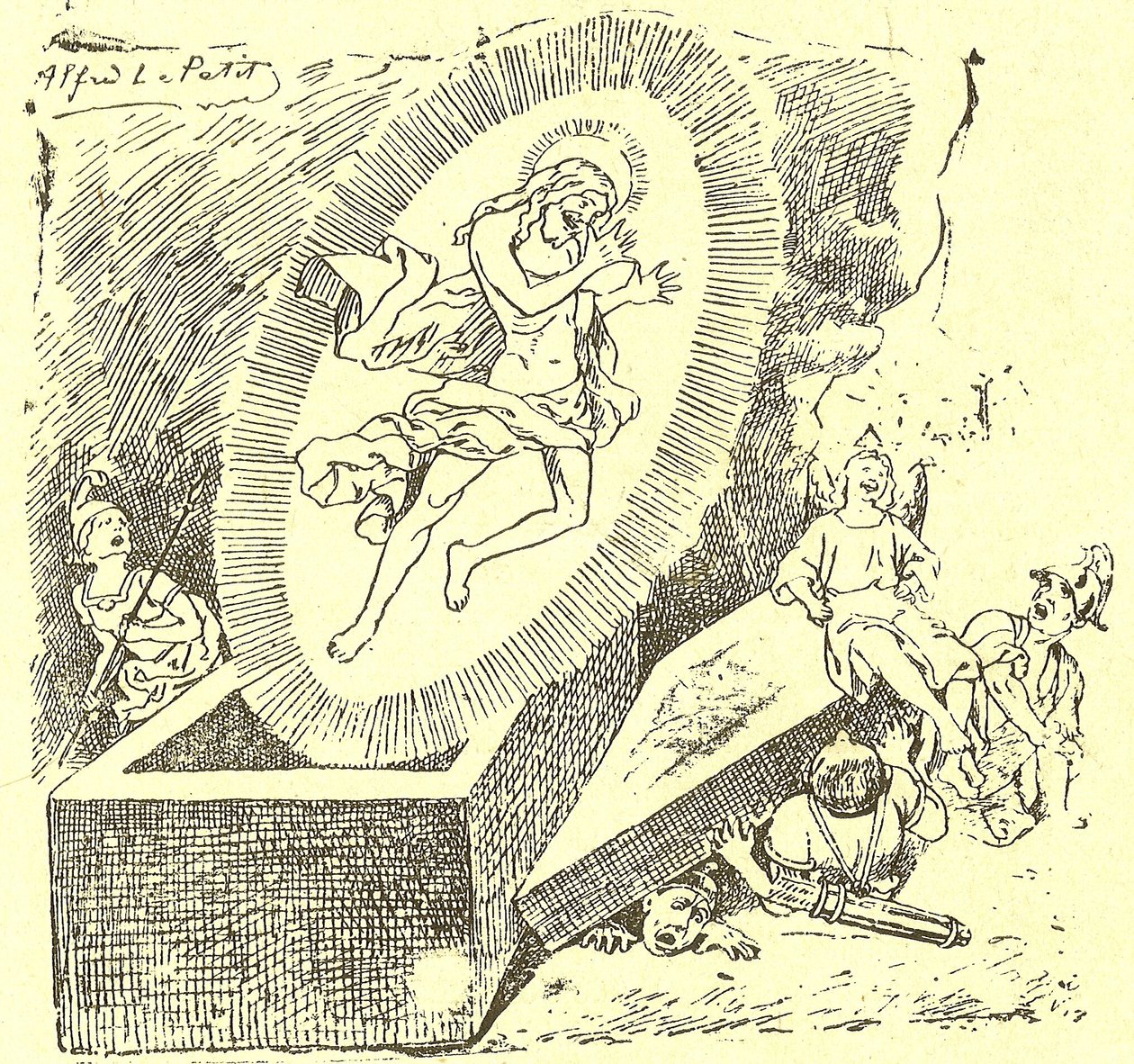 Ilustrace Alfred Le Pete (1841-1909) v Gros-Jean a jeho farnosti od Alfred Le Petit