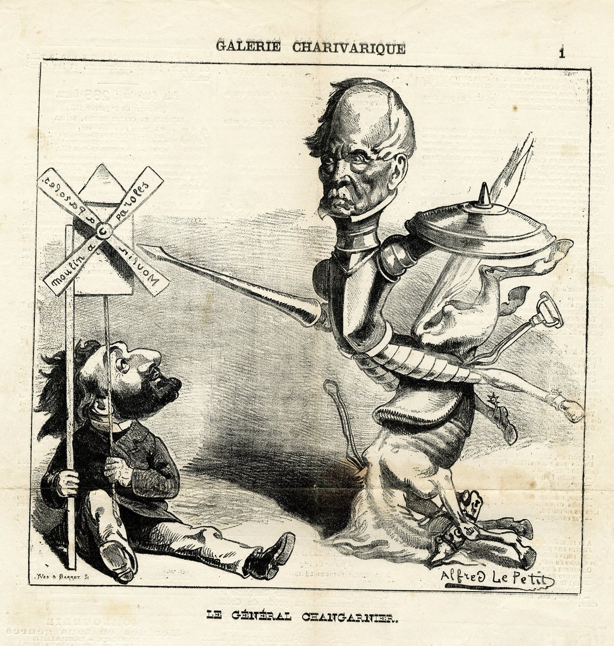 Ilustrace Alfred Le Pete (1841-1909) v Le Charivari od Alfred Le Petit