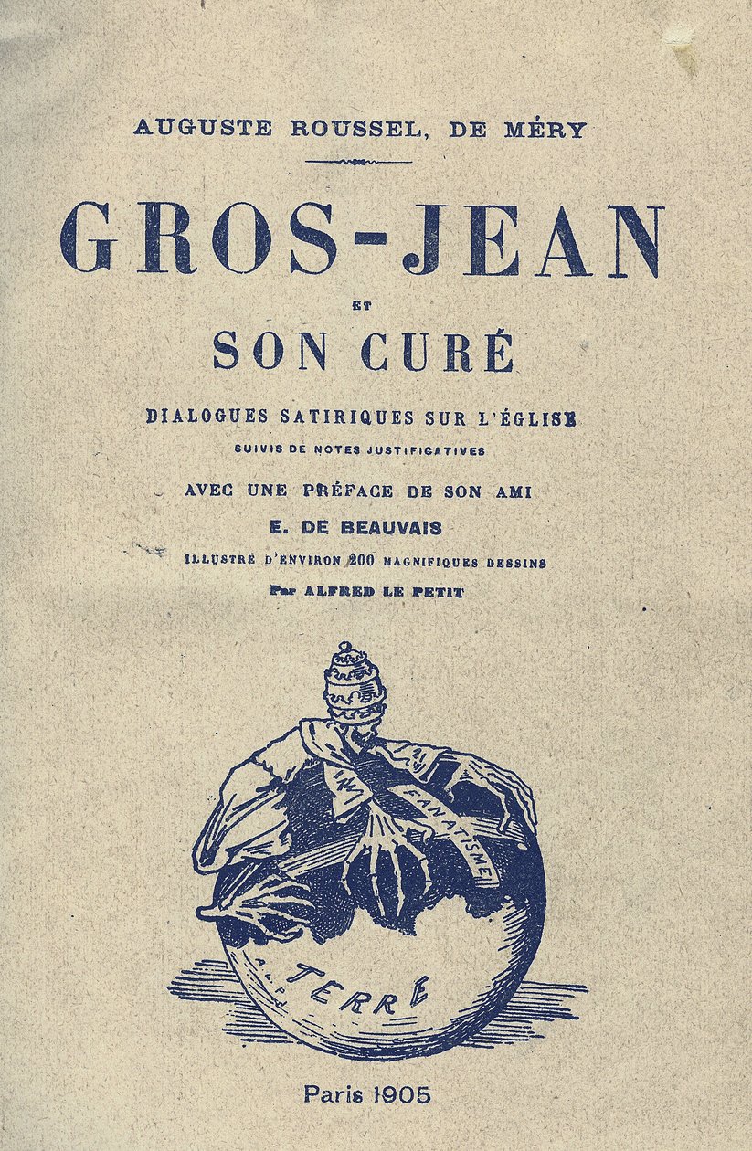Ilustrace Alfreda Le Petité (1841-1909) pro obálku Gros-Jean a jeho lék od Alfred Le Petit