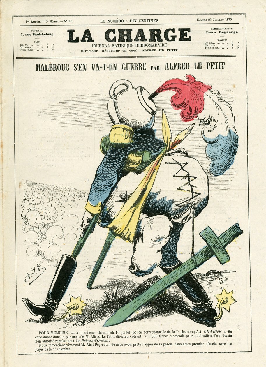 The Charge (1870), číslo 15, Satirical in Color od Alfred Le Petit