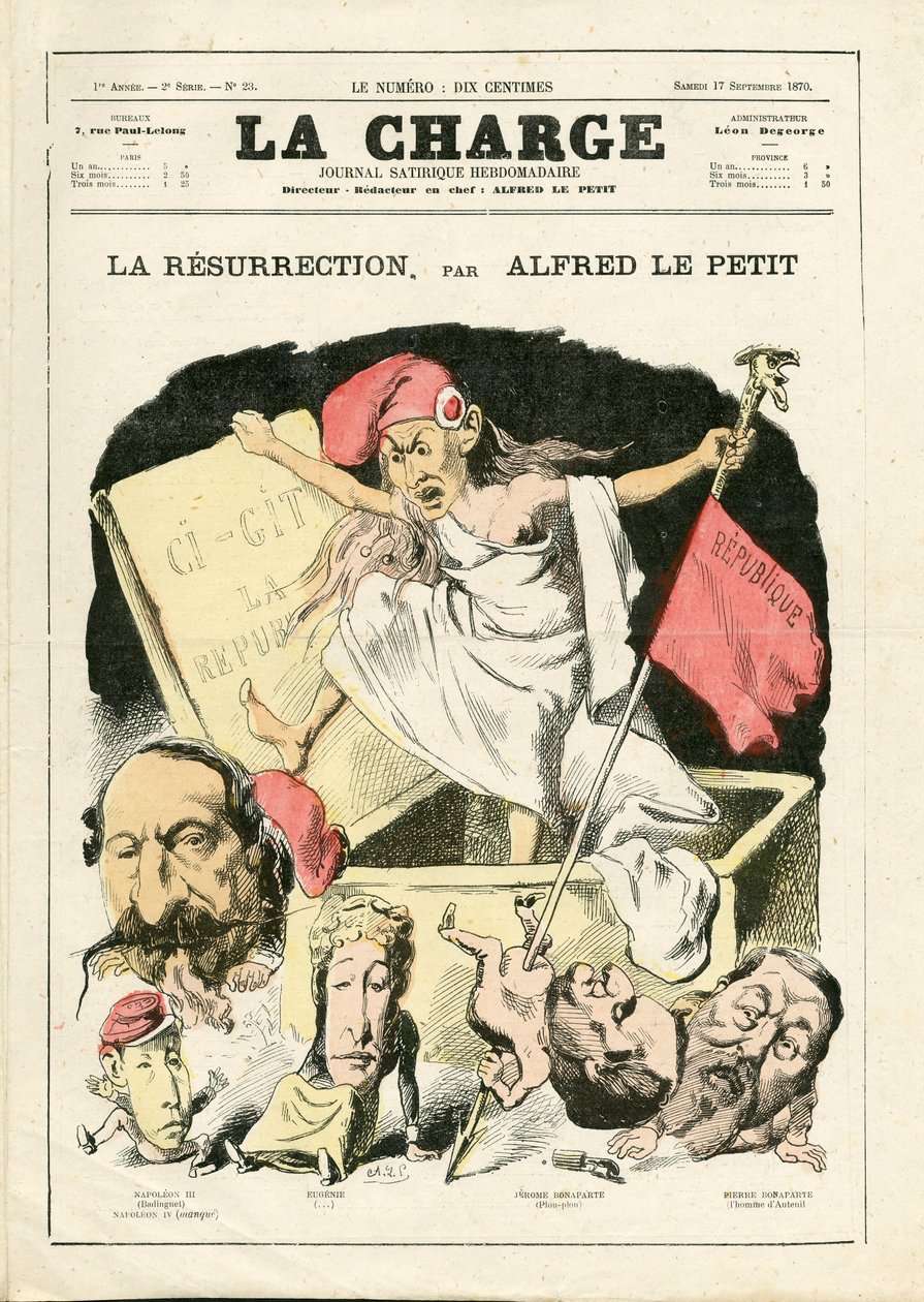 The Charge (1870), číslo 23, Satirical in Color od Alfred Le Petit