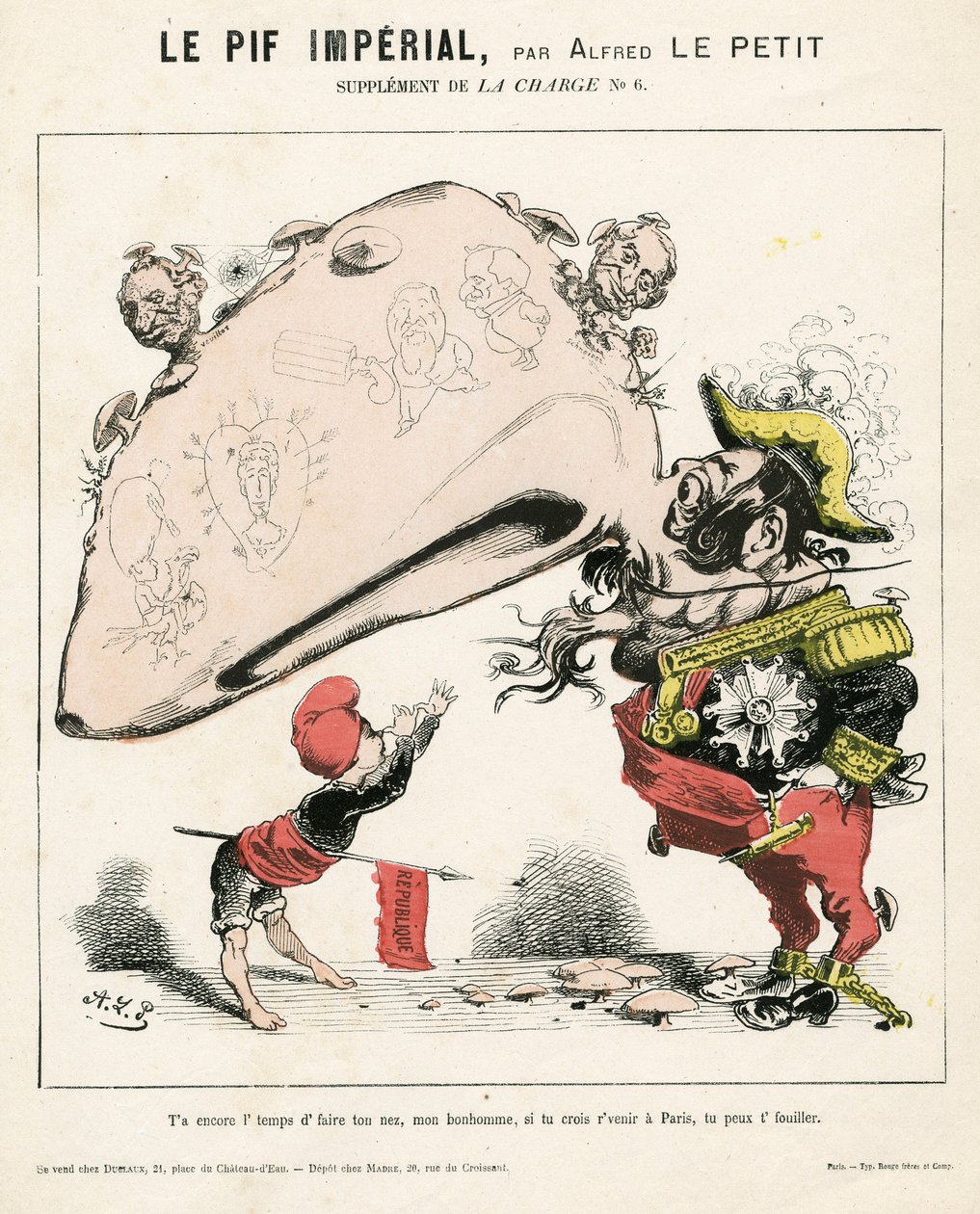 The Charge (1870), číslo 6, Satirical in Color od Alfred Le Petit