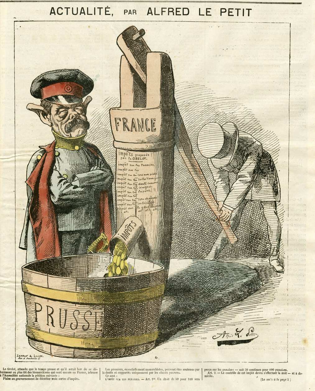 Obálka Le Grelot, č. 43 od Alfred Le Petit