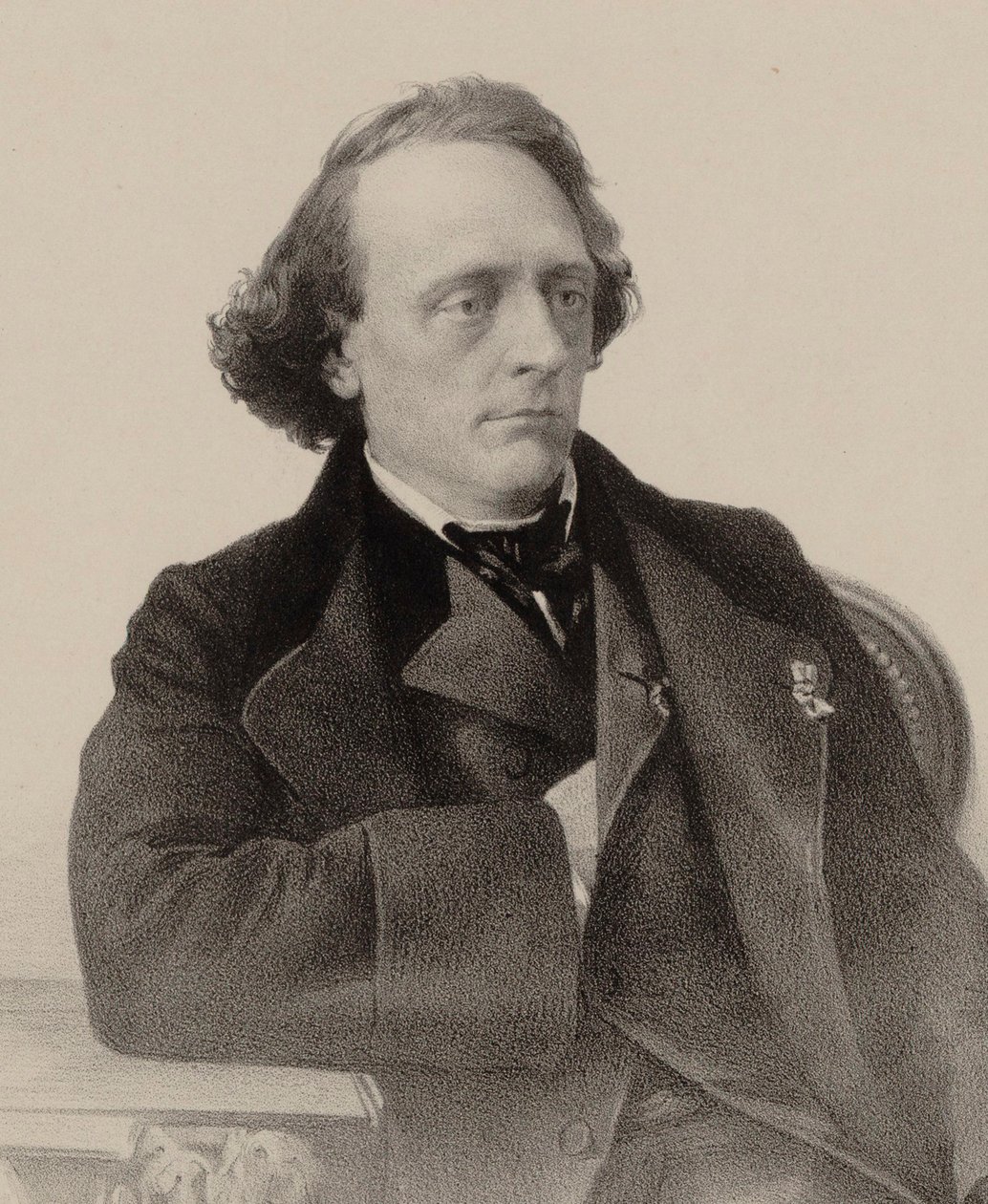Portrét pianisty a skladatele Henryho Litolffa 1818-1891, 1858. od Alfred Lemoine