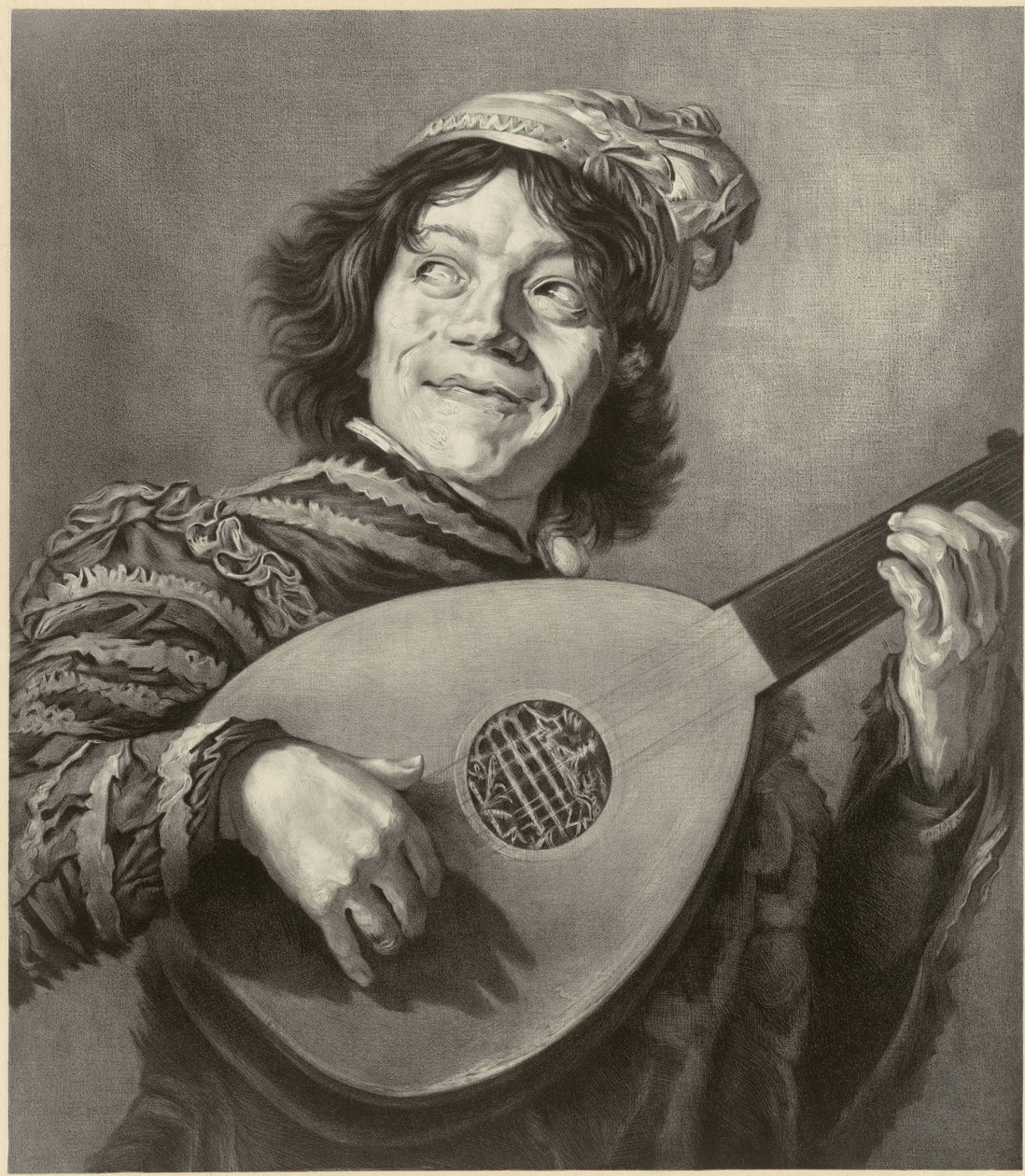 Šašek, po Fransi Halsovi od Alfred Louis Bahuet