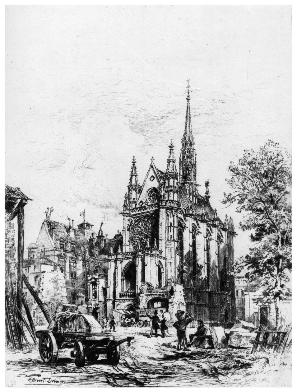 La Sainte-Chapelle, c1865-1935 1924 od Alfred Louis Brunet Debaines