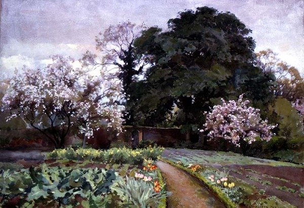 Kuchyňská zahrada, Frome, Somerset od Alfred Parsons