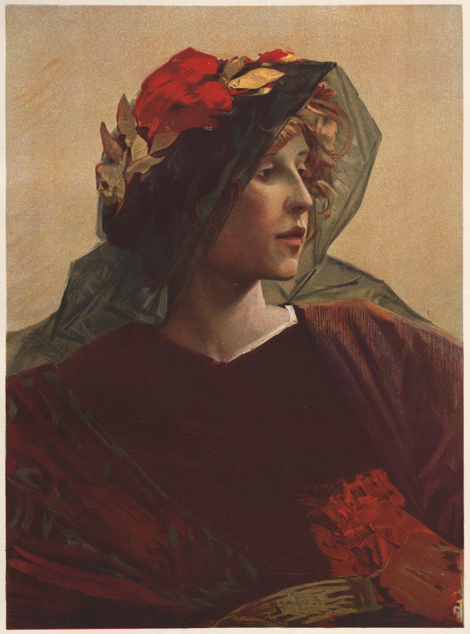 Impéria (Barevná litografie) od Alfred Pierre Agache