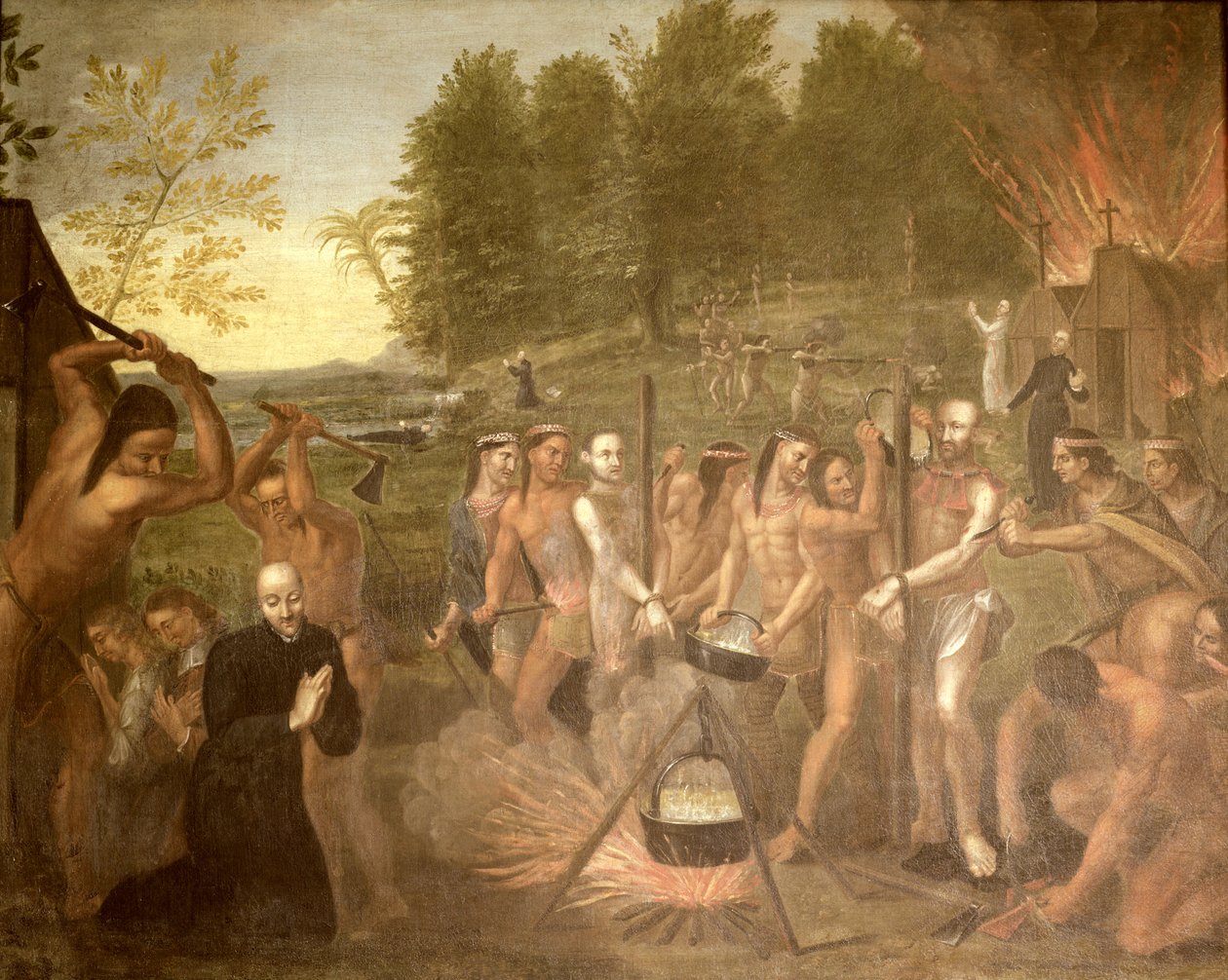 Umučení tří jezuitských kněží, 1649 od Alfred Pommier