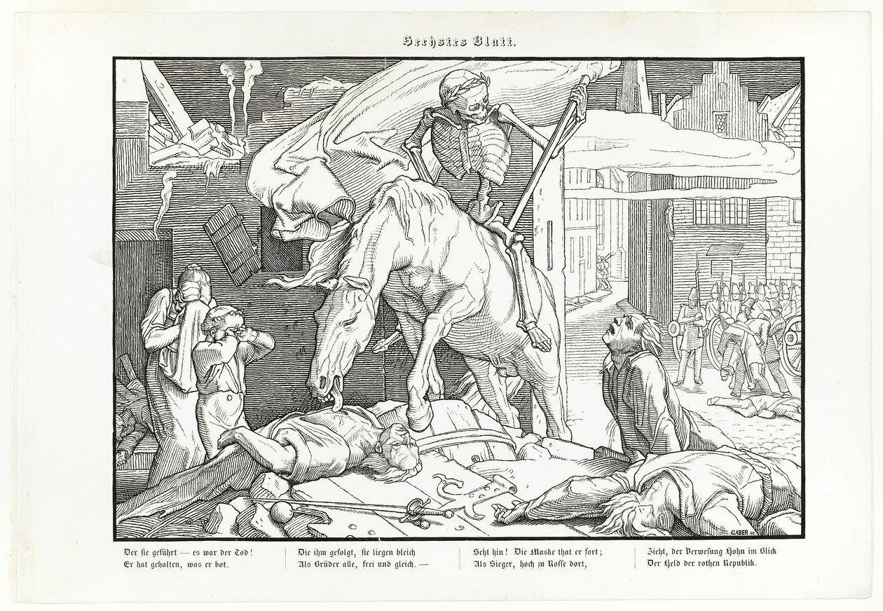 Také tanec smrti, deska VII od Alfred Rethel
