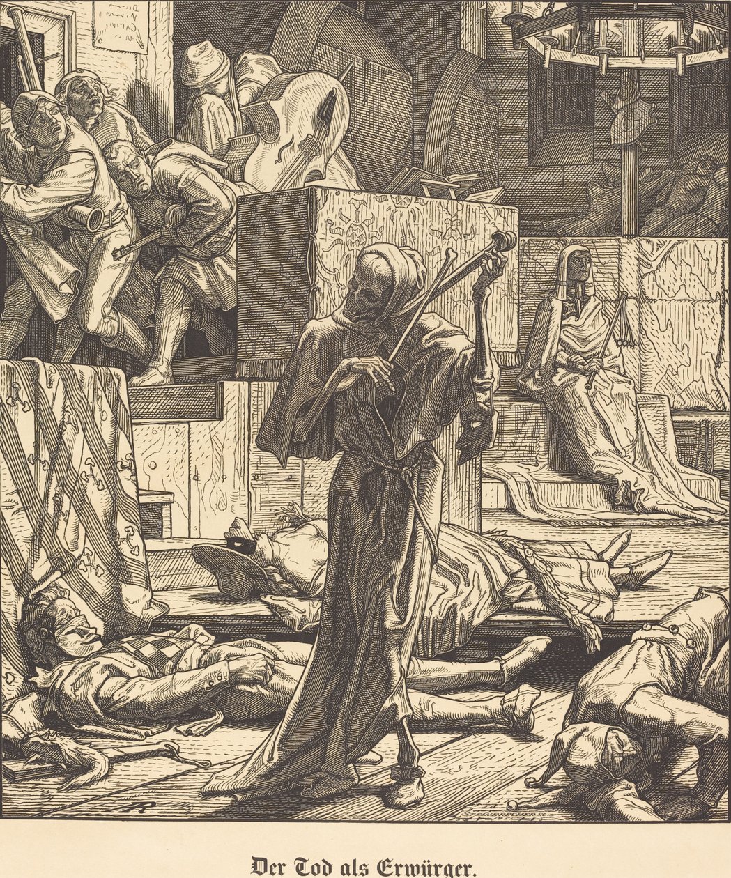 Smrt jako Strangler od Alfred Rethel