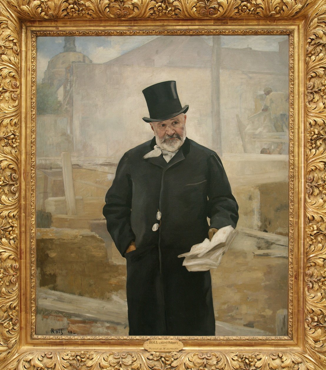 Portrét Adolphe Alphanda (1817-1891), 1888 (olej na plátně) od Alfred Roll
