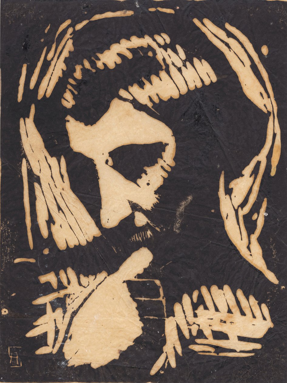 Mužský portrét od Alfred Simonsen