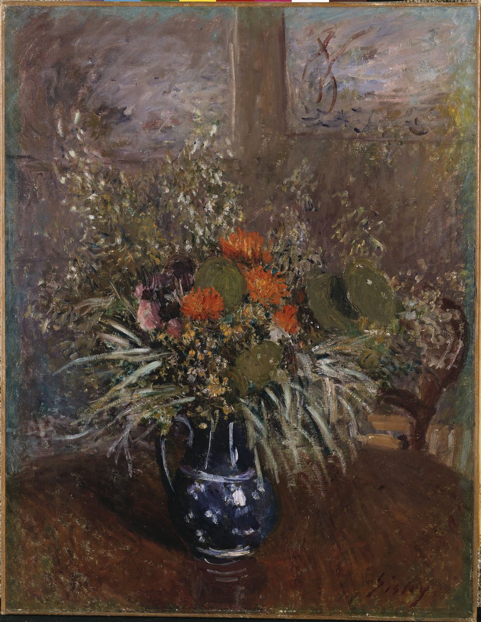 Kytice květin od Alfred Sisley