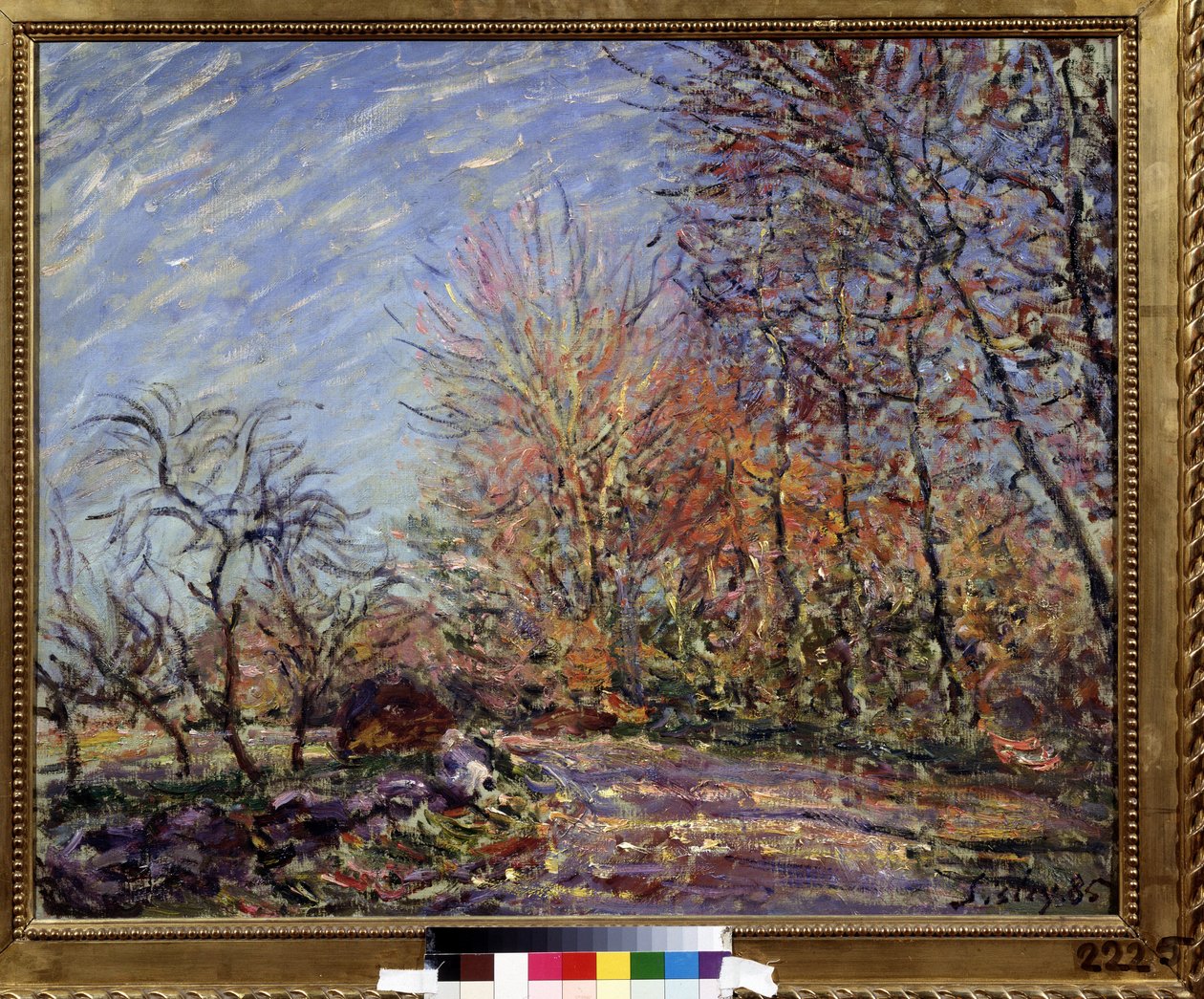 ""A la lisiere de la foret de Fontainebleau"" (Na okraji lesa ve Fontainebleau) Obraz Alfreda Sisleyho (1839-1899) 1855 (impresionismus) Puškinovo muzeum výtvarných umění, Moskva od Alfred Sisley