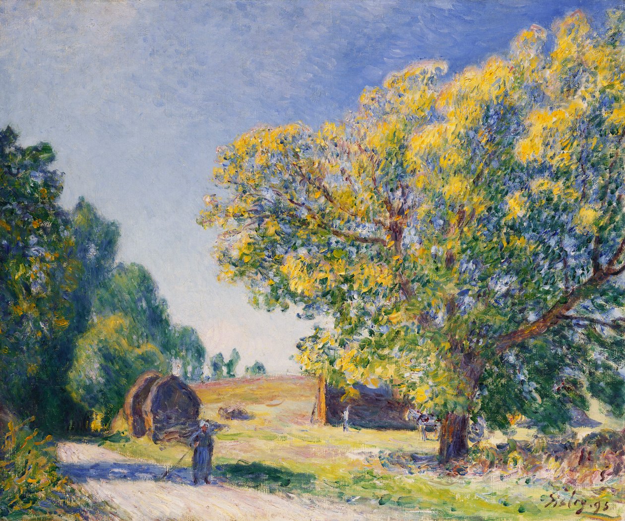 Kolem lesa, mýtina; Autor de la Foret, une Clairiere od Alfred Sisley