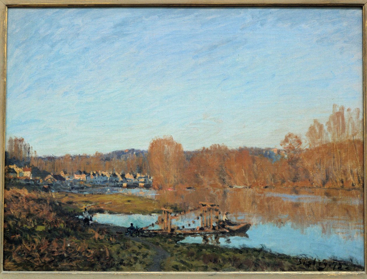 Podzim na břehu Oise v roce 1873 Obraz Alfreda Sisleyho (1839-1899) 1873 Montreal, muzeum výtvarného umění od Alfred Sisley