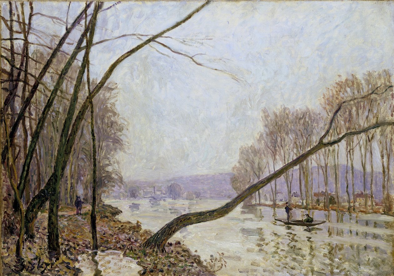 Břeh Seiny na podzim od Alfred Sisley