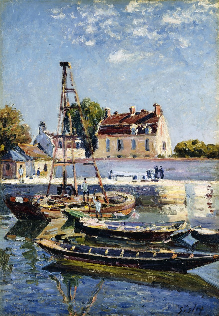 Barges, 1885 od Alfred Sisley