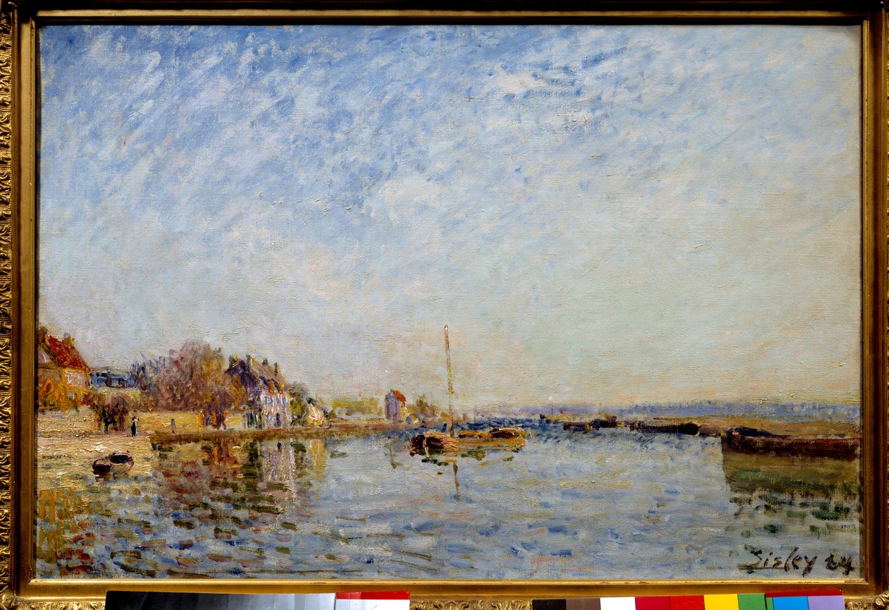 Malba Canal du Loing od Alfreda Sisleyho od Alfred Sisley