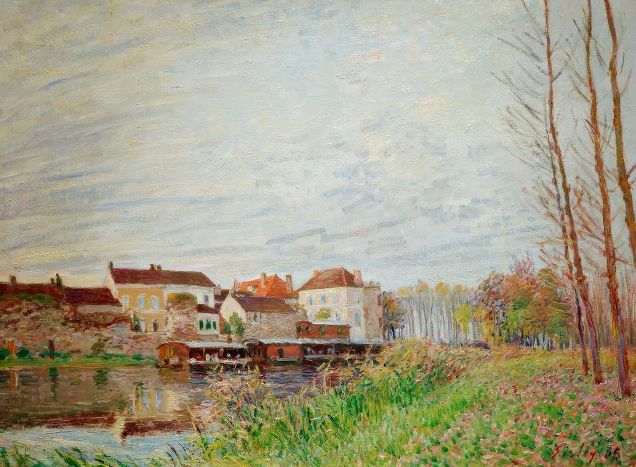 Večer v Moretu na konci října od Alfred Sisley