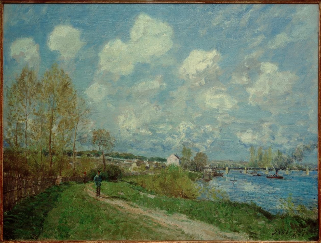 Léto v Bougival od Alfred Sisley