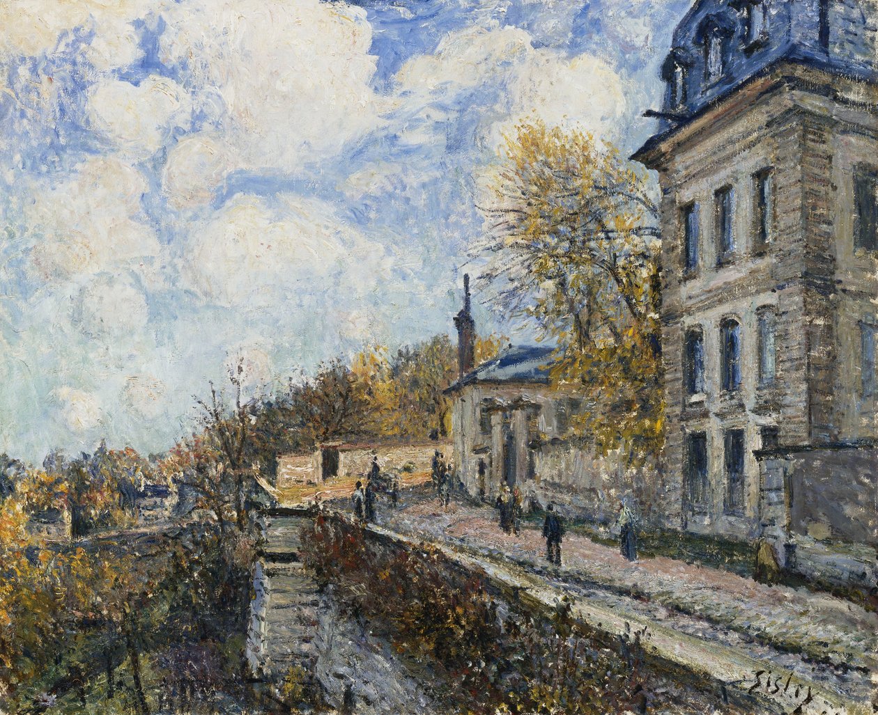 Továrna v Sevres; La Manufacture de Sevres, 1879 od Alfred Sisley