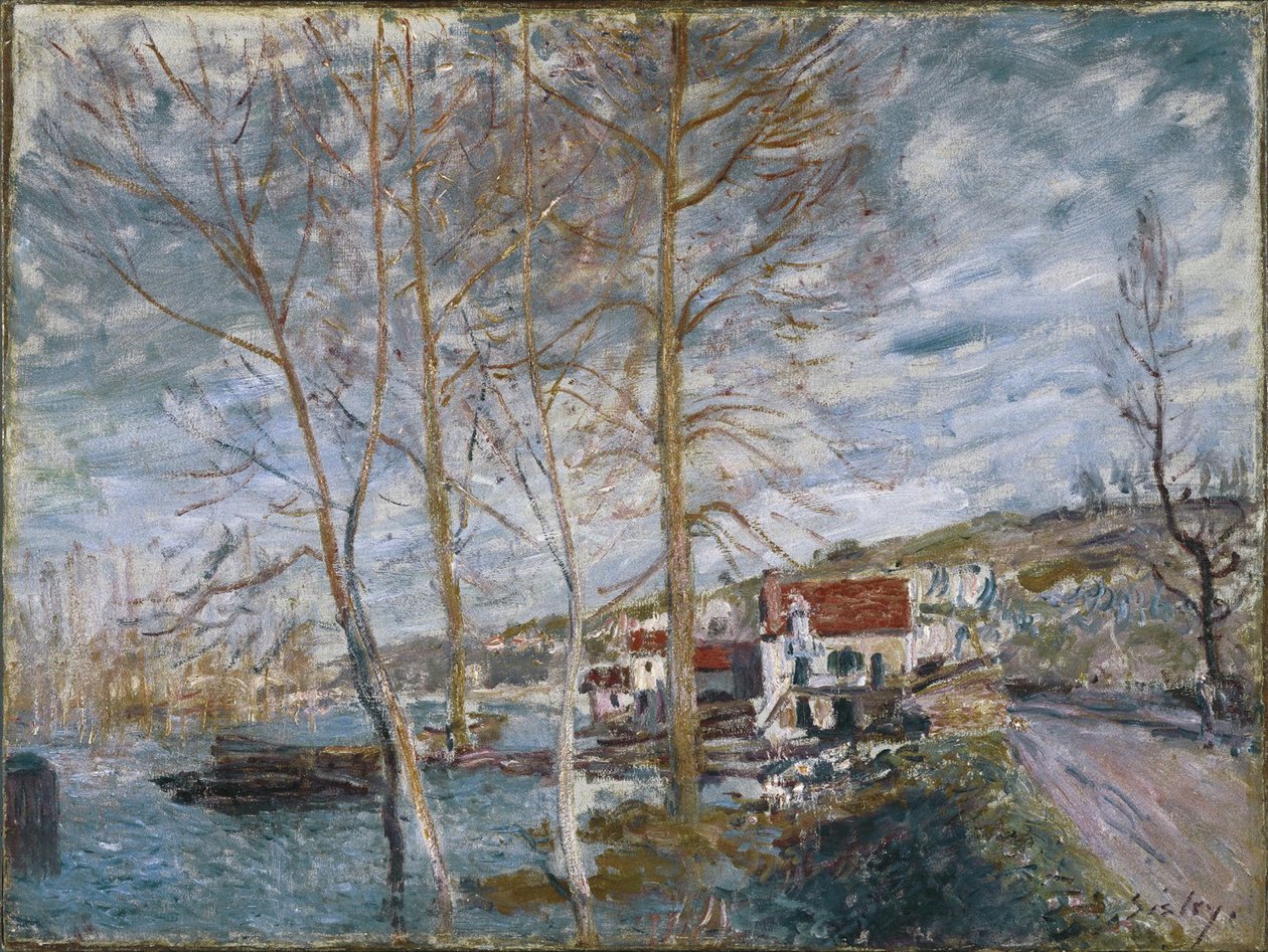 Povodeň v Moretu Povodeň v Moretu, 1879 od Alfred Sisley