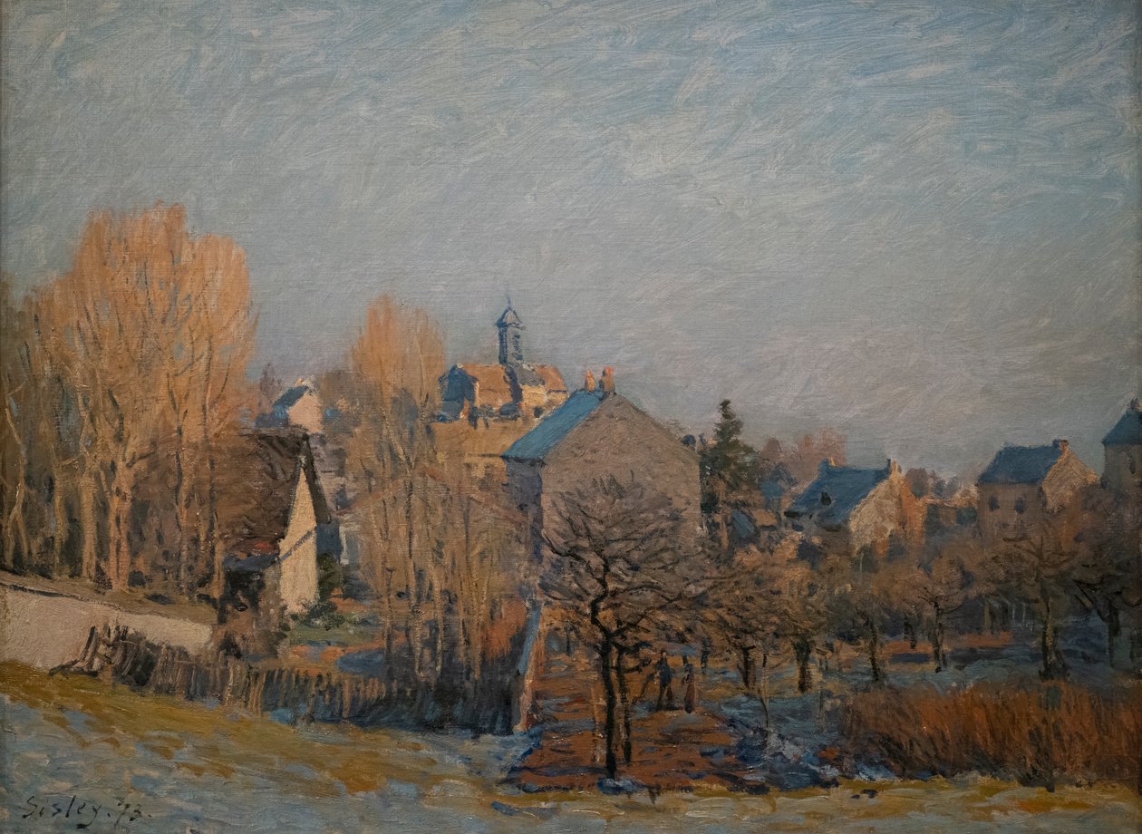 Mrazivé ráno v Louveciennes, 1873 (olej na plátně) od Alfred Sisley