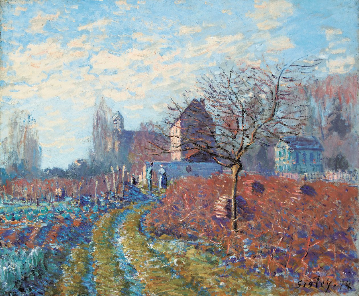 White Jelly - Léto Saint-Martin, 1874 od Alfred Sisley
