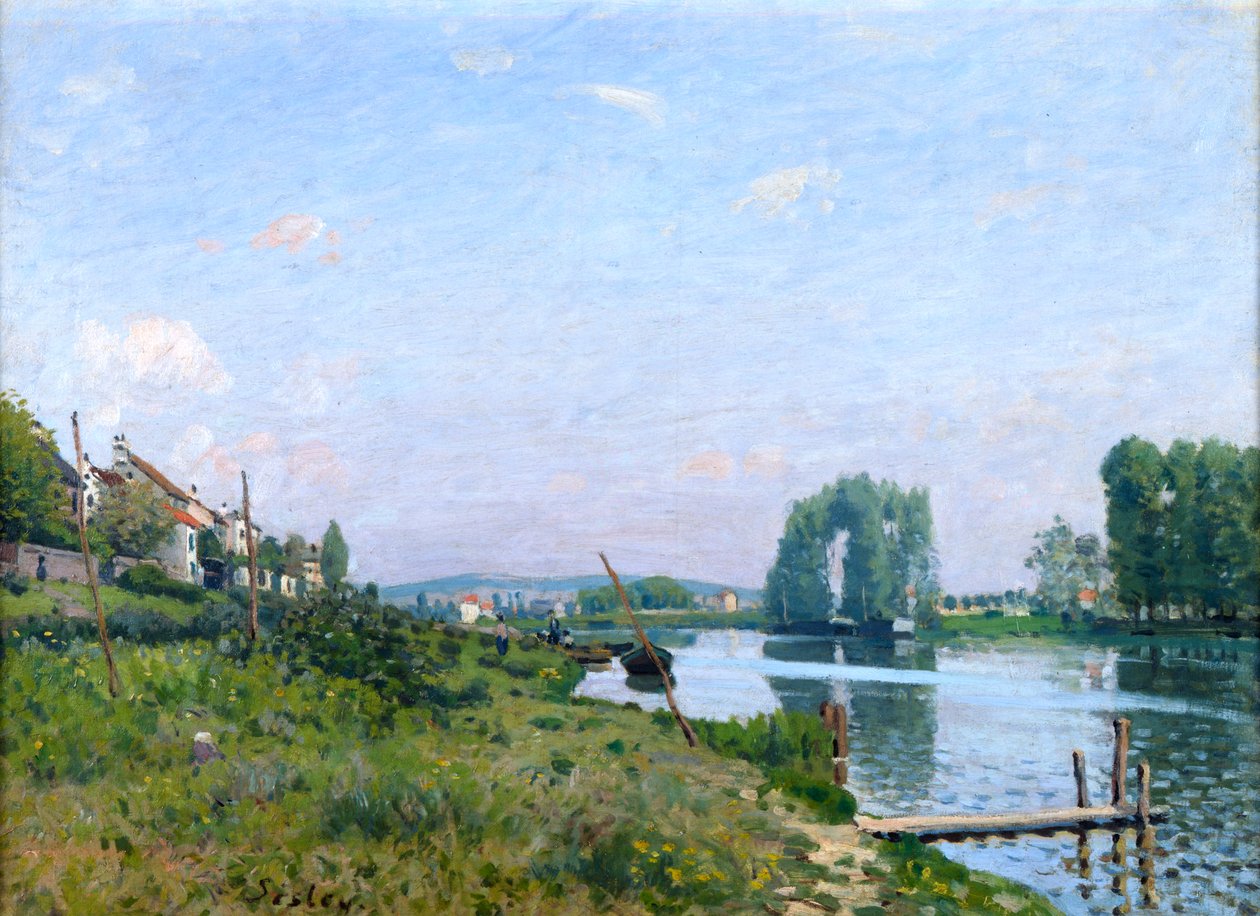 Ostrov Saint-Denis, 1872 od Alfred Sisley