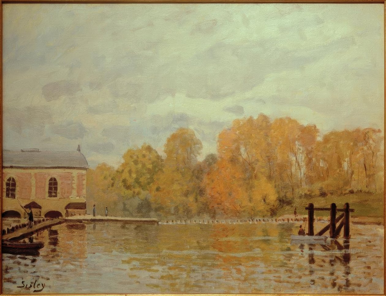 Potopa v Marly od Alfred Sisley
