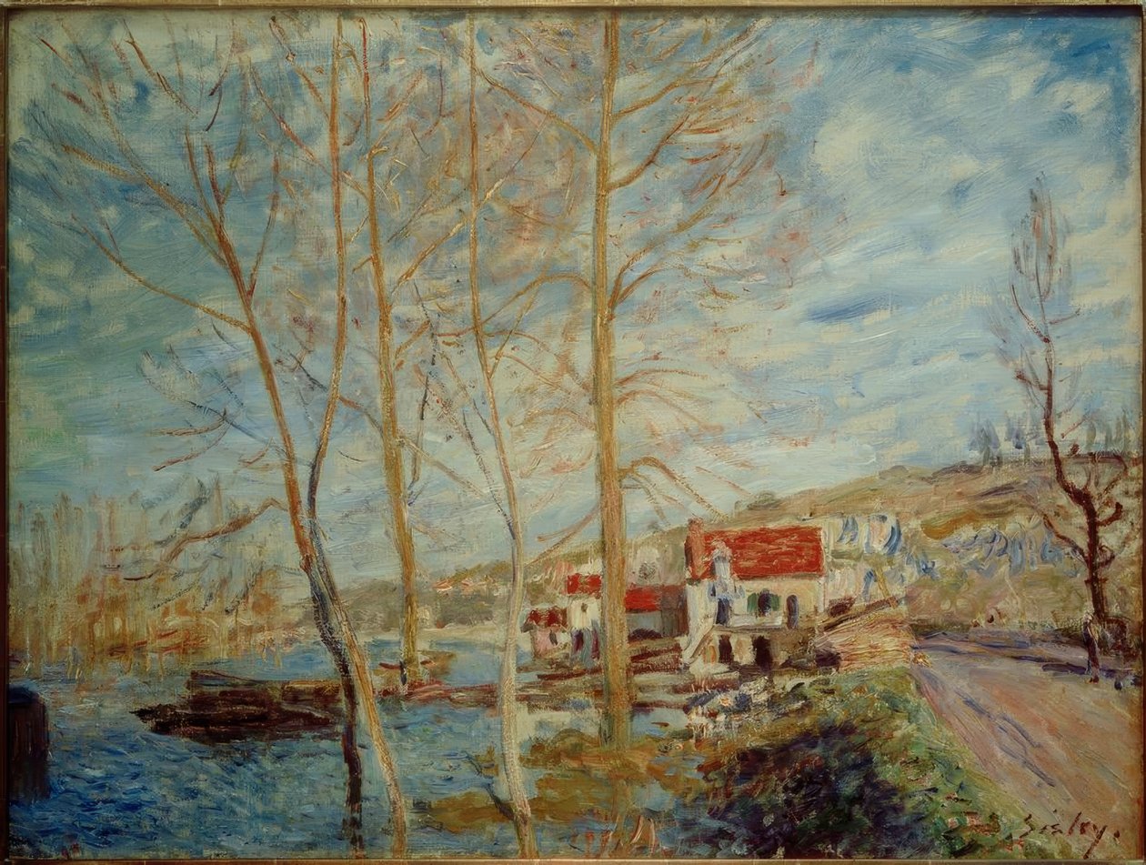 Potopa v Moretu od Alfred Sisley