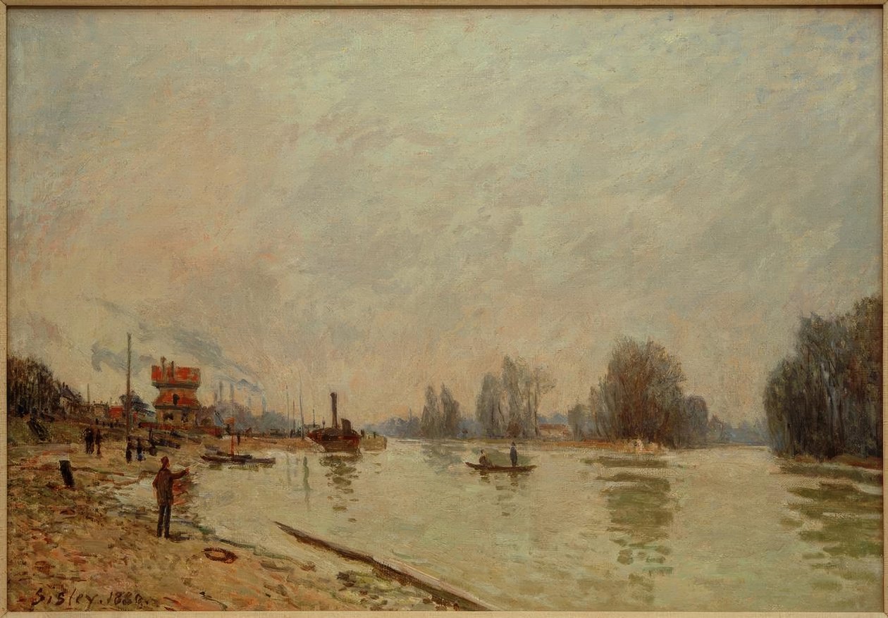 Seina v Suresnes od Alfred Sisley