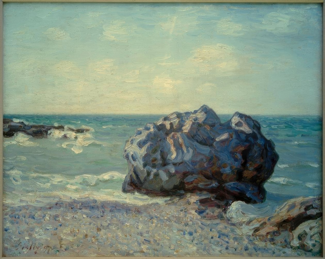 Langland Bay le matin od Alfred Sisley
