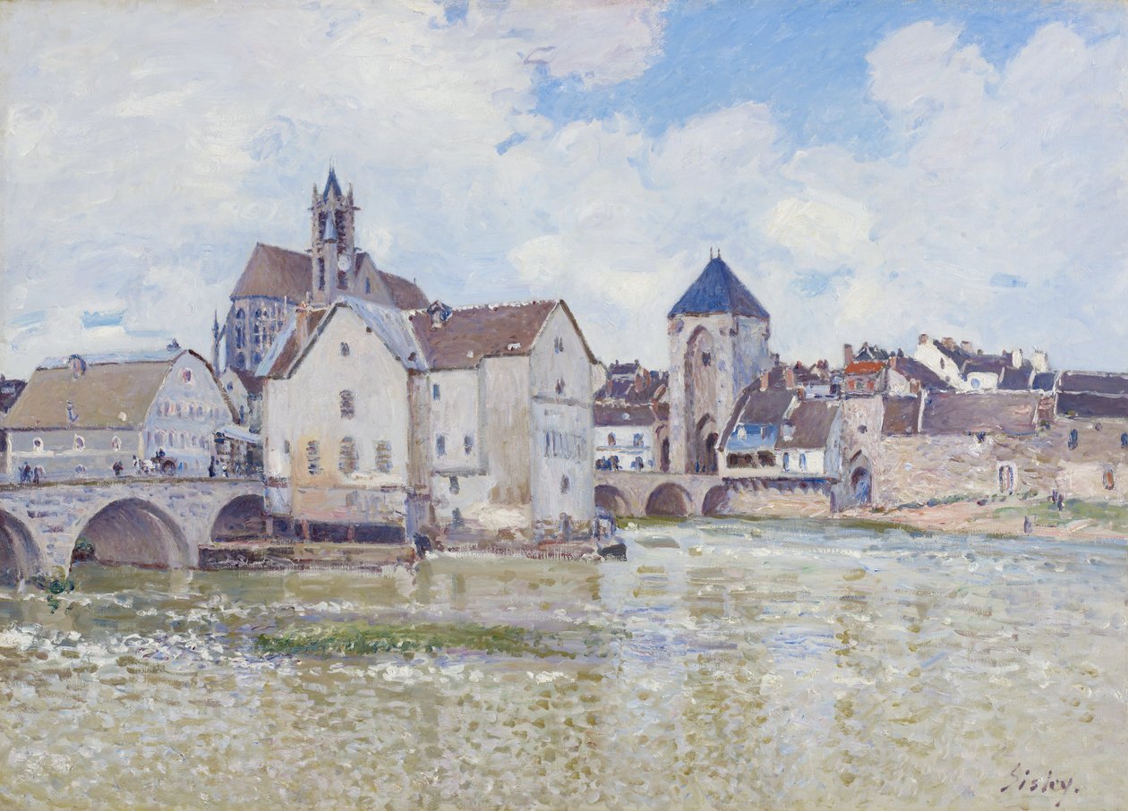 Most v Moretu od Alfred Sisley