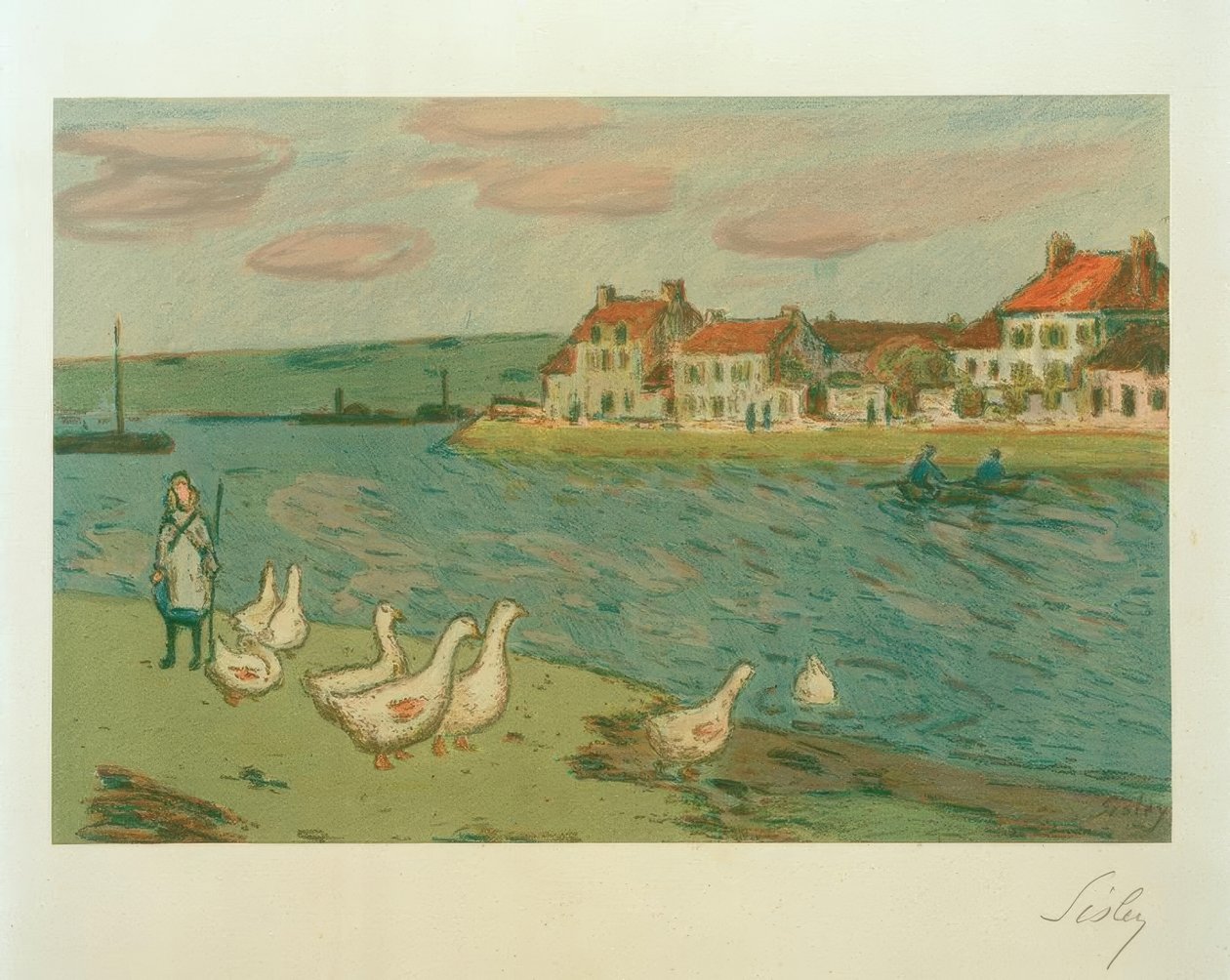 Husy od Alfred Sisley