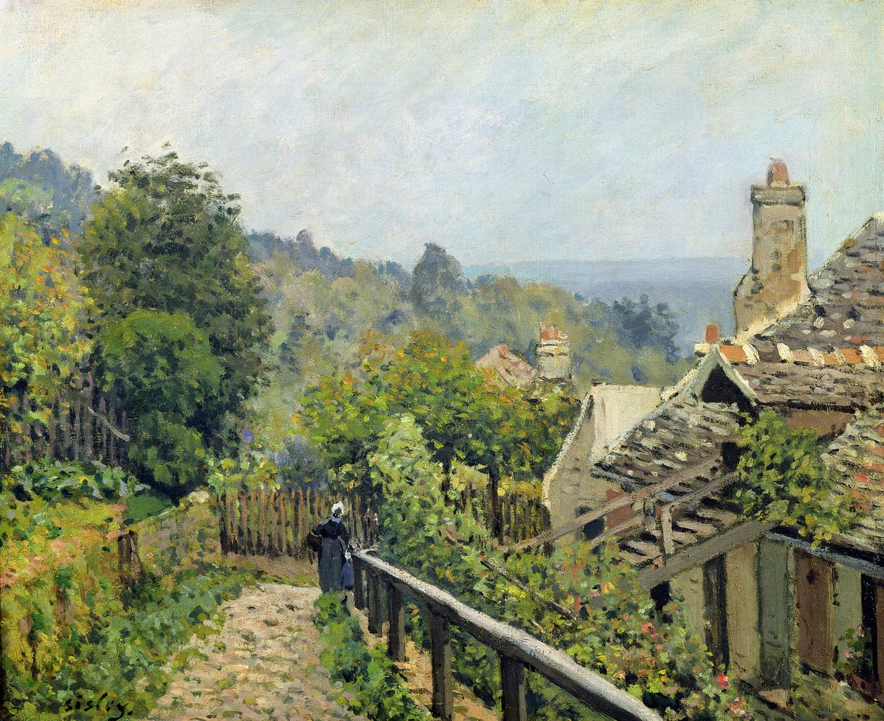 Louveciennes aneb The Heights at Marly, 1873 od Alfred Sisley