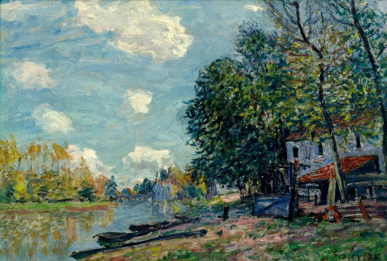 Moret - Banks of the Loing od Alfred Sisley