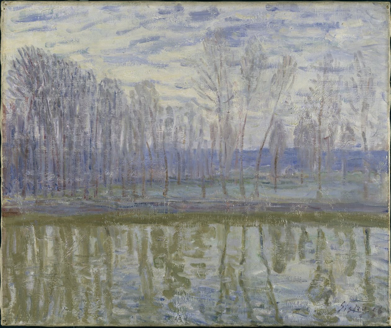 Na březích Loingu od Alfred Sisley
