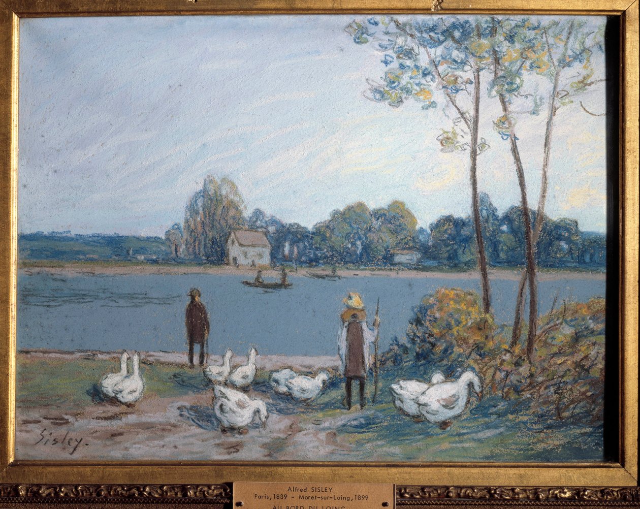 Na okraji Loingu. Obraz Alfreda Sisleyho (1839 - 1899) od Alfred Sisley
