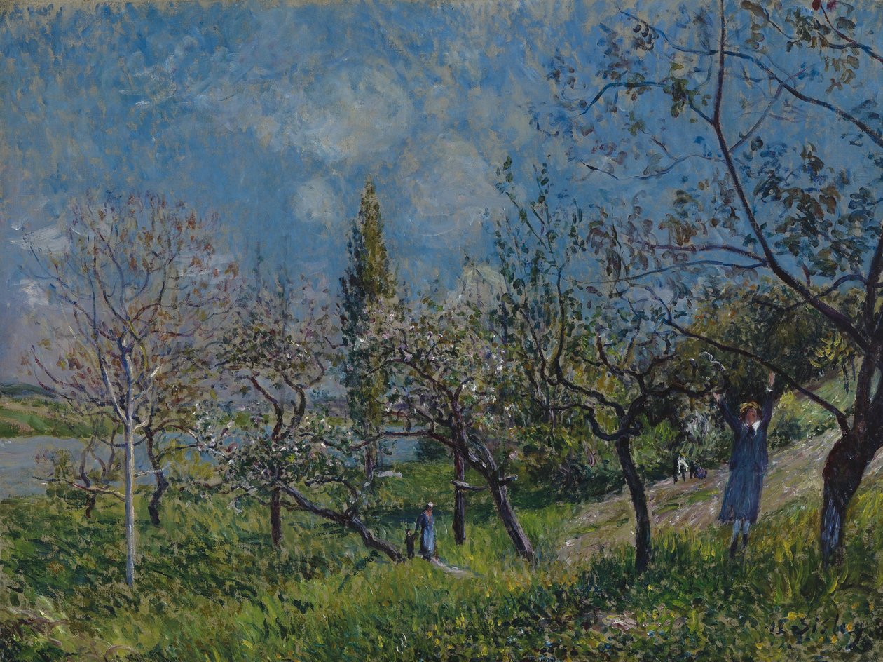 Sad na jaře od Alfred Sisley