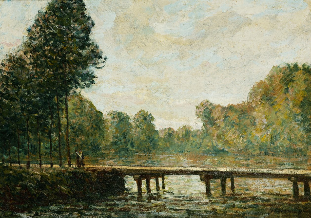 Malý most přes Orvanne, 1890 od Alfred Sisley