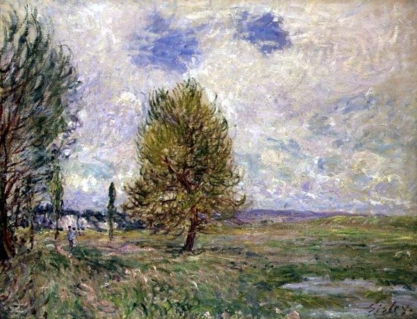 Plain at Veneux (olej na plátně) od Alfred Sisley